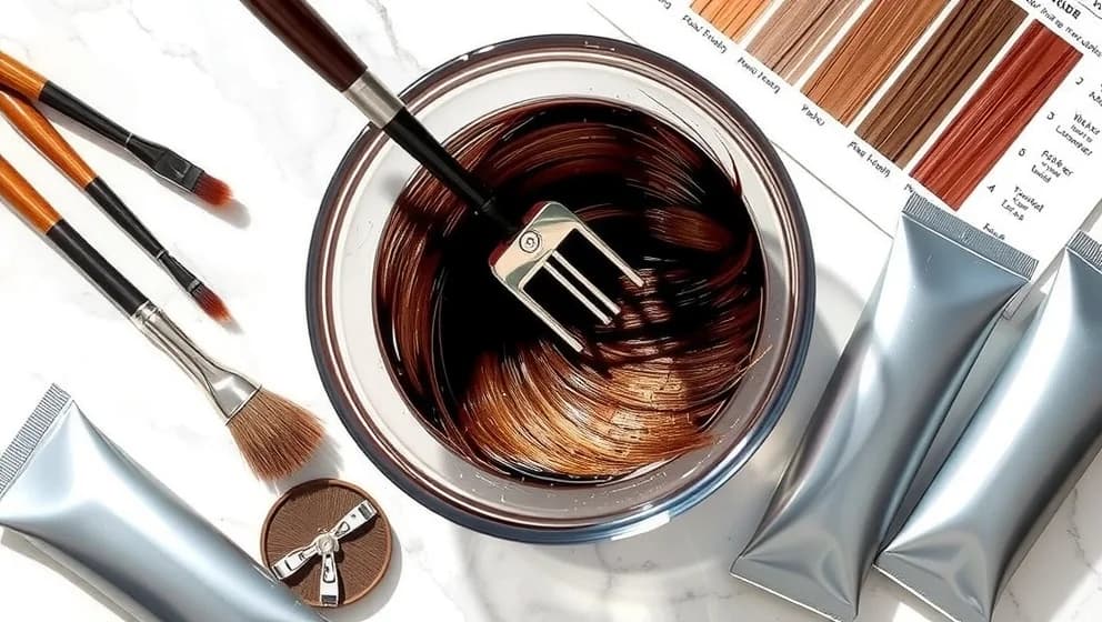 Kall brun toning för perfekt hårfärg