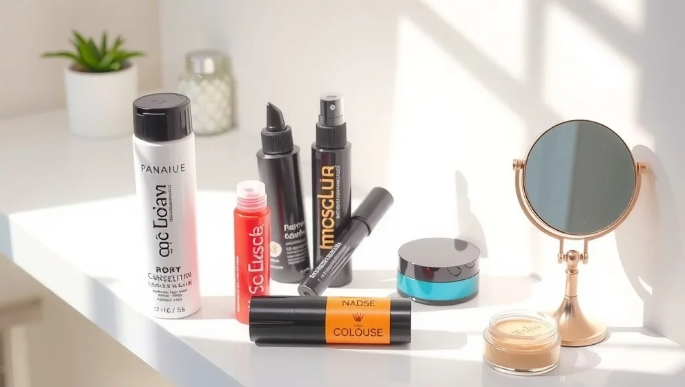 Täcka grått hår utväxt mellan färgningarna